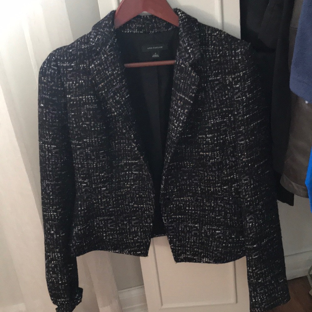 Ann Taylor tweed blazer